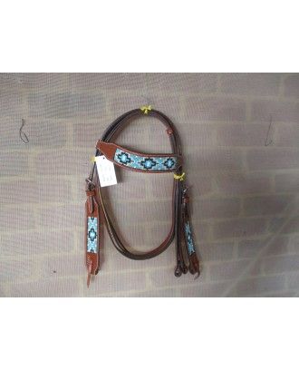 western bridle beaded ri548 - Western Bridles and breastplates
