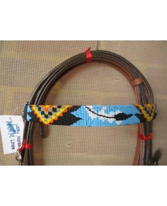 western bridle beaded ri568 - Western Bridles and breastplates