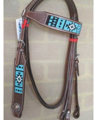 western bridle beaded ri572 - Western Bridles and breastplates