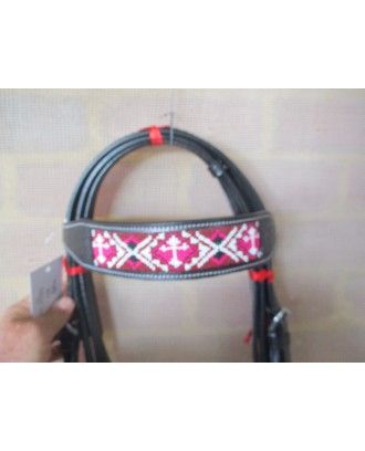 western bridle beaded ri577 - Western Bridles and breastplates