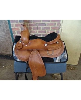 RI477 SHORT BACKED ROPER or Pleasure Saddle - Western Pleasure