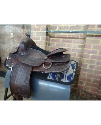 ri495 trail riding or Pleasure Saddle women friendly dark brown - Western Pleasure