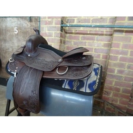 ri495 trail riding or Pleasure Saddle women friendly dark brown - Western Pleasure