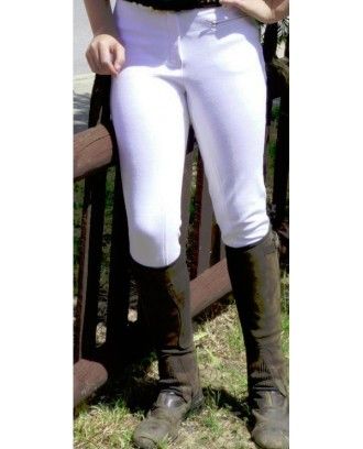 White Show Breeches with Clarion Seat - Jodhpurs and Breeches
