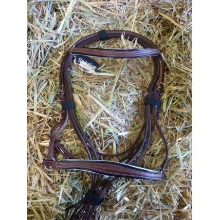 English show bridle Bridle 301 ED ,drop noseband - Campdraft / Polocrosse Bridles