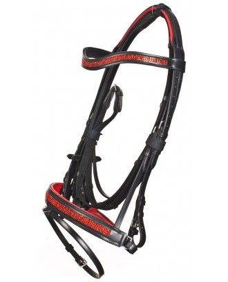 English show bridle Padded Hanoverian Bridle - English Bridles