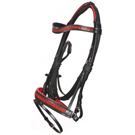 English show bridle Padded Hanoverian Bridle - English Bridles