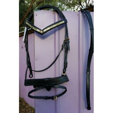 English show bridle Platinum Series Hanoverian Bridle - English Bridles