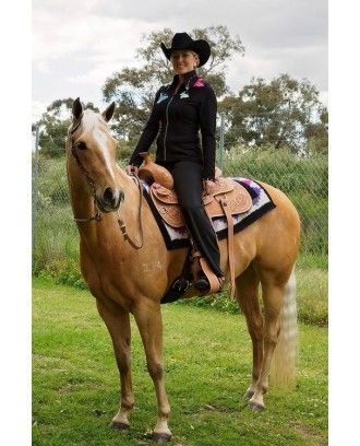 Western Ladies Barrel racer ri240 jeweled CHESTNUT - Western Saddles