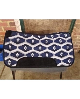 saddle pad western or fender saddle pad blanket shaped felt underside with coloured wool topside - Stock and western Saddle Pads