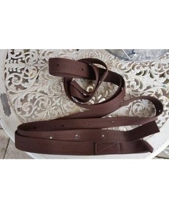 Latigo girth cinch brown webbing pair western stock saddle - Girths