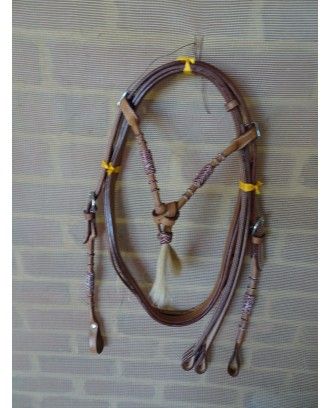 Rawhide WESTERN Bridle MODEL 057 LONDON COLOUR - Bridles and Accessories