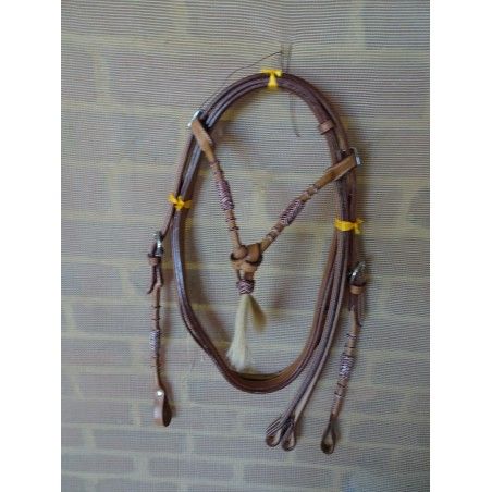 Rawhide WESTERN Bridle MODEL 057 LONDON COLOUR - Bridles and Accessories