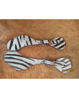 Western Spur Straps zebra - Belts and Spur Straps