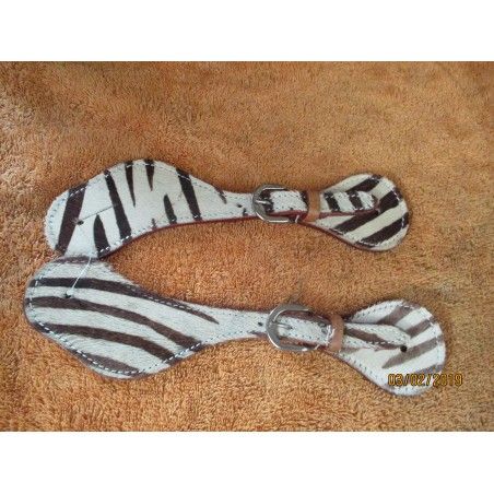 Western Spur Straps zebra - Belts and Spur Straps