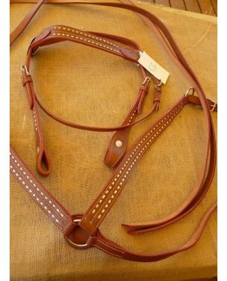 WESTERN BRIDLE BREASTPLAT SET 328RW2 - Western Bridles and breastplates