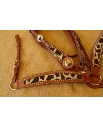 WESTERN BRIDLE BREASTPLAT SET TO337 - Western Bridles and breastplates