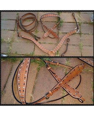 Bridle and Breastplate Set RI123 - Western Bridles and breastplates