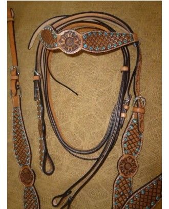 Bridle and Breastplate Set RI127 - Western Bridles and breastplates