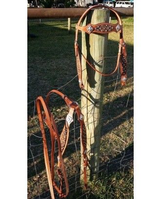 western Bridle and Breastplate Set RI835 - Western Bridles and breastplates