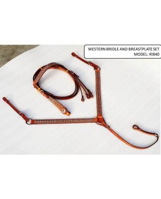 Bridle and Breastplate Set RI840 - Western Bridles and breastplates