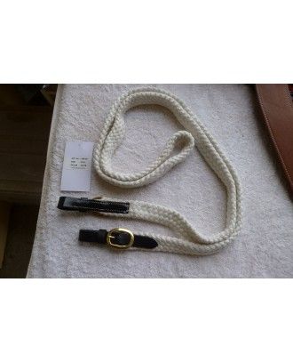 Cotton sport or polocrosse rein 5 ft while model 403 cs - rope halter and cotton reins