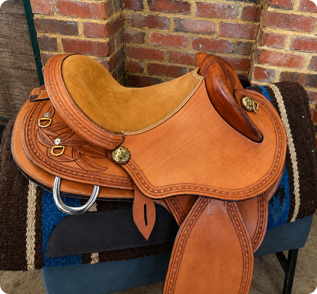 ENGLISH STYLE STOCK POLEY Changeable Gullet Endurance Saddle